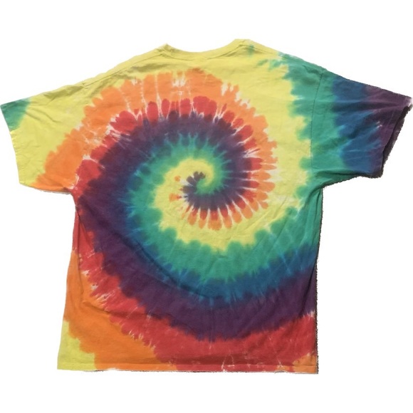 Graphic Tie Dye T-Shirt, Brain on Drugs | 90's Tee | Men's XL - Picture 3 of 3